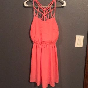 Coral dress